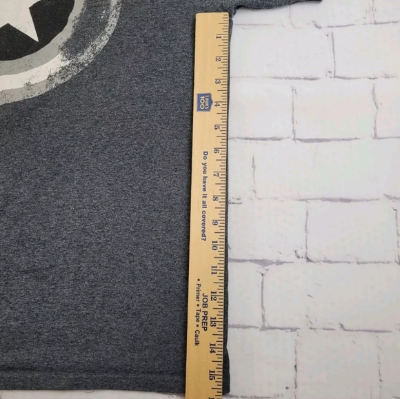 Marvel Comics T-Shirt Mens Large Captain America Avengers Superhero Solider Gray - Picture 9 of 12